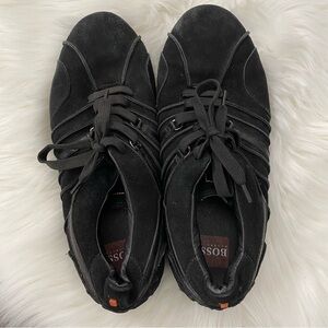 Hugo Boss Men's Black lace up comfortable sneakers Shoe Size 43 USA size 10